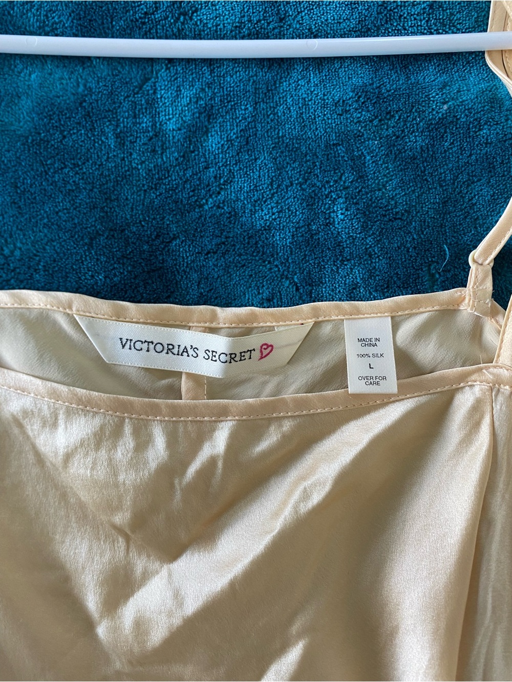 Victoria's Secret pastel golden yellow 100% silk slip dress - Picture 3 of 6